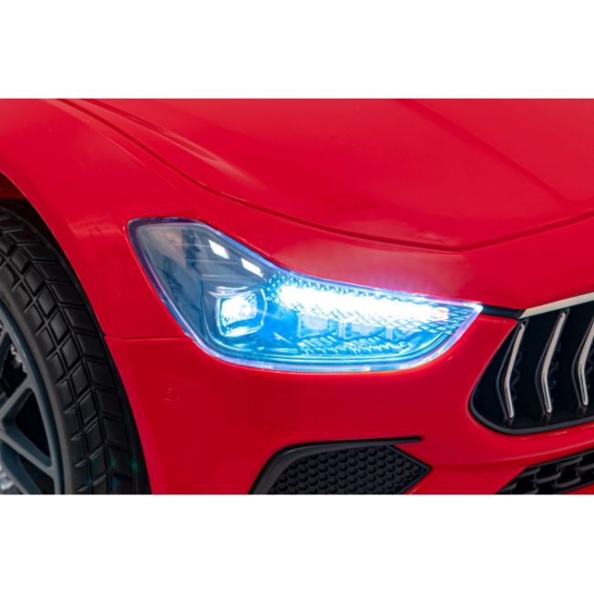 Masinuta electrica cu telecomanda maserati ghibli, roti eva, scaun tapitat, 100x66x41 cm, putere 60w - rosu edeedipa.sl631b.cr