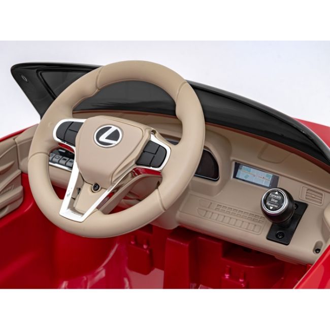 Masinuta electrica cu telecomanda lexus lc500, roti eva, scaun tapitat, 108x60x43 cm, putere 70w - rosu edeedipa.je1618.cr
