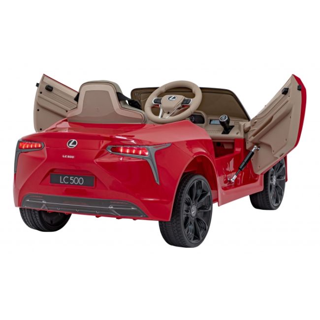 Masinuta electrica cu telecomanda lexus lc500, roti eva, scaun tapitat, 108x60x43 cm, putere 70w - rosu edeedipa.je1618.cr