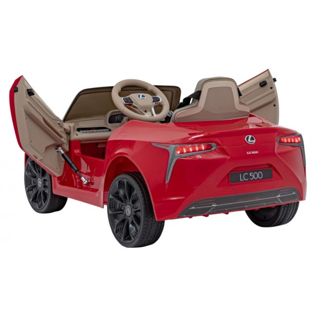 Masinuta electrica cu telecomanda lexus lc500, roti eva, scaun tapitat, 108x60x43 cm, putere 70w - rosu edeedipa.je1618.cr