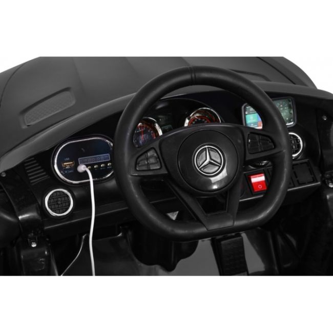 Masinuta electrica cu telecomanda mercedes benz gt, roti eva, scaun tapitat, 108x68x48 cm, putere 70w - negru edeedipa.hl-2588.cz