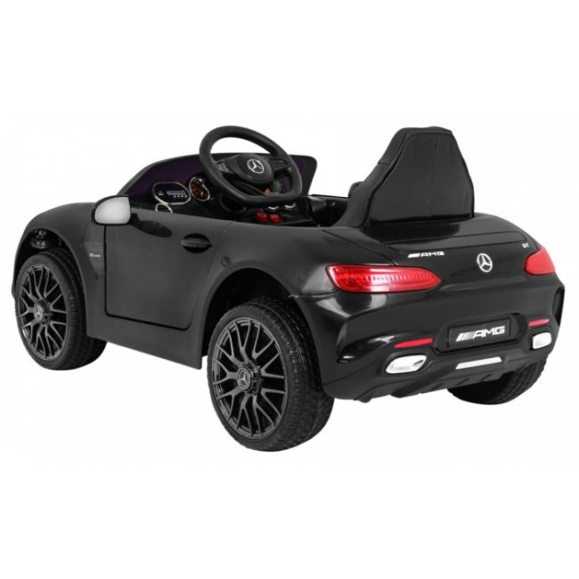Masinuta electrica cu telecomanda mercedes benz gt, roti eva, scaun tapitat, 108x68x48 cm, putere 70w - negru edeedipa.hl-2588.cz