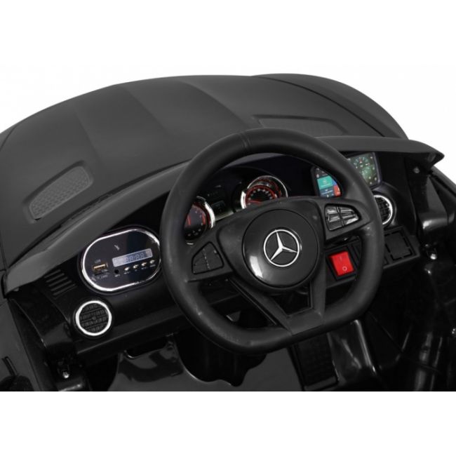 Masinuta electrica cu telecomanda mercedes benz gt, roti eva, scaun tapitat, 108x68x48 cm, putere 70w - negru edeedipa.hl-2588.cz