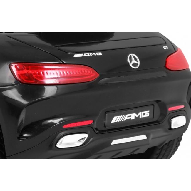 Masinuta electrica cu telecomanda mercedes benz gt, roti eva, scaun tapitat, 108x68x48 cm, putere 70w - negru edeedipa.hl-2588.cz