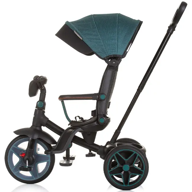 Tricicleta cu copertina si sezut reversibil chipolino derby teal hubtrkdr02403tl