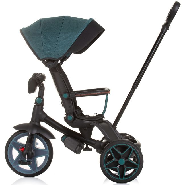 Tricicleta cu copertina si sezut reversibil chipolino derby teal hubtrkdr02403tl