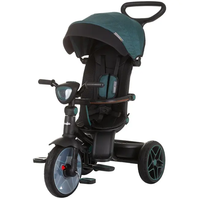 Tricicleta cu copertina si sezut reversibil chipolino derby teal hubtrkdr02403tl