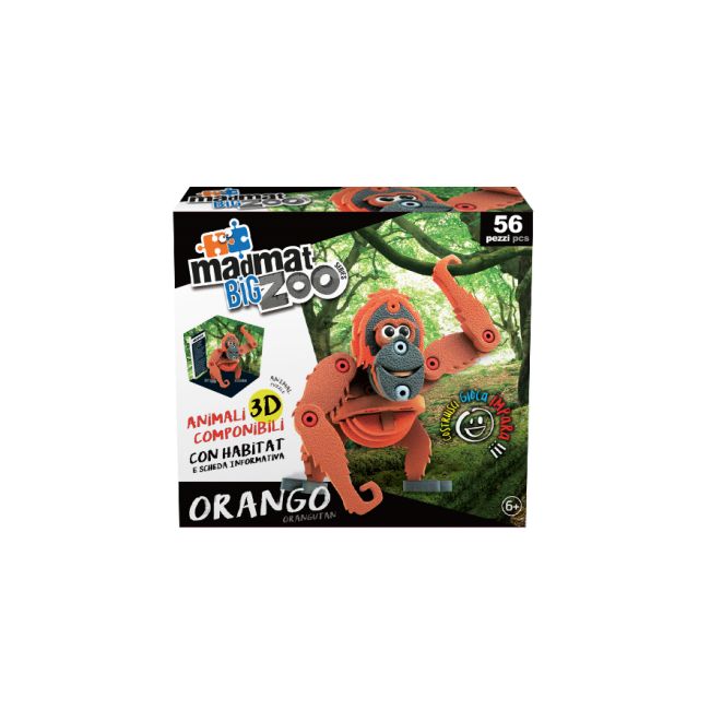 Madmat Zoo Puzzle 3D Urangutan Mare - Mandelli BEEMD705000366