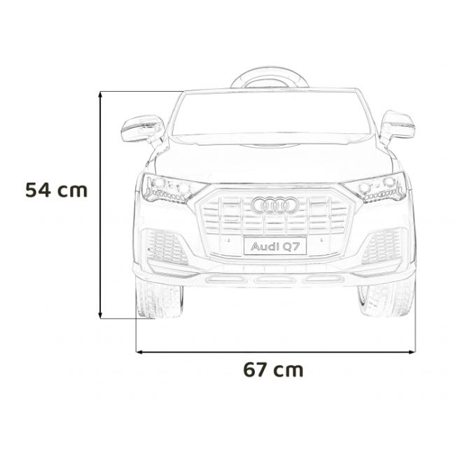 Masinuta electrica cu telecomanda audi q7 new lift, roti eva, scaun tapitat, 117x67x54 cm, putere 70w - albastru edeedipa.hl678.nie