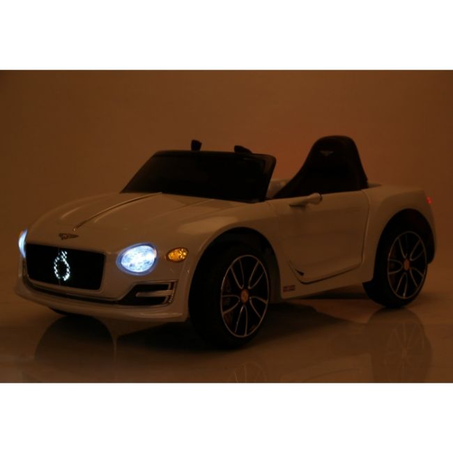 Masinuta electrica cu telecomanda bentley exp 12, roti eva, scaun tapitat, 107x59x44 cm, putere 24v - alb edeedipa.je1166.bia