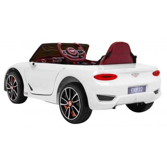 Masinuta electrica cu telecomanda bentley exp 12, roti eva, scaun tapitat, 107x59x44 cm, putere 24v - alb edeedipa.je1166.bia