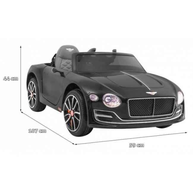 Masinuta electrica cu telecomanda bentley exp 12, roti eva, scaun tapitat, 107x59x44 cm, putere 24v - negru edeedipa.je1166.cz