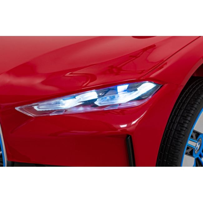 Masinuta electrica cu telecomanda bmw i4, roti eva, scaun tapitat, 116x79x45 cm, putere 50w - rosu edeedipa.je1009.cr