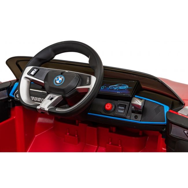 Masinuta electrica cu telecomanda bmw i4, roti eva, scaun tapitat, 116x79x45 cm, putere 50w - rosu edeedipa.je1009.cr