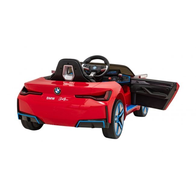 Masinuta electrica cu telecomanda bmw i4, roti eva, scaun tapitat, 116x79x45 cm, putere 50w - rosu edeedipa.je1009.cr