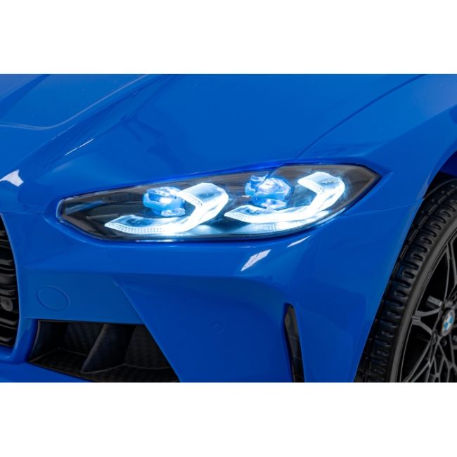Masinuta electrica cu telecomanda bmw m4, roti eva, scaun tapitat, 112x71x46 cm, putere 70w - albastru edeedipa.sx2418.nie