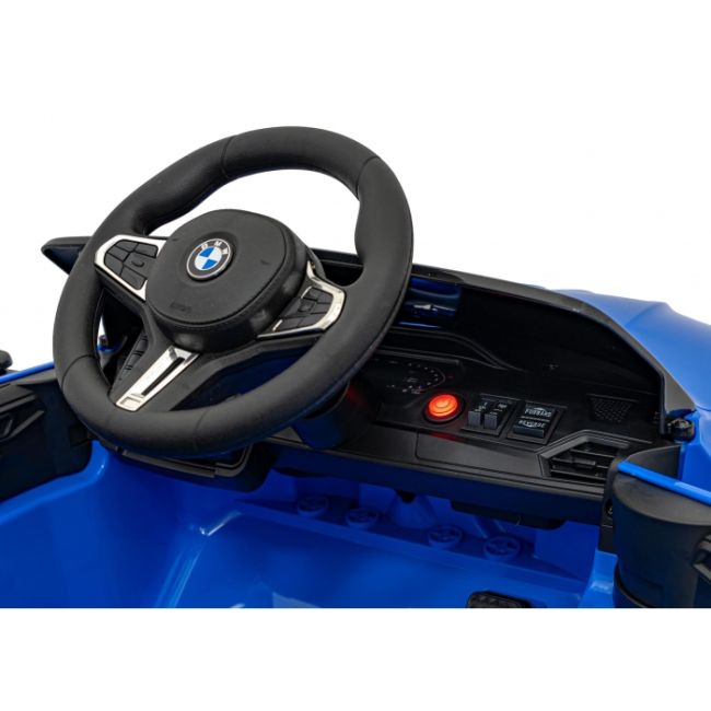 Masinuta electrica cu telecomanda bmw m4, roti eva, scaun tapitat, 112x71x46 cm, putere 70w - albastru edeedipa.sx2418.nie
