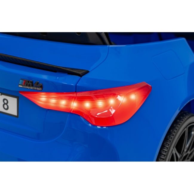 Masinuta electrica cu telecomanda bmw m4, roti eva, scaun tapitat, 112x71x46 cm, putere 70w - albastru edeedipa.sx2418.nie