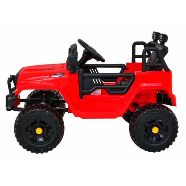 Masinuta electrica cu telecomanda jeep dark night, roti eva, scaun tapitat, 100x67x59 cm, putere 70w - rosu edeedipa.bdm0922.cr