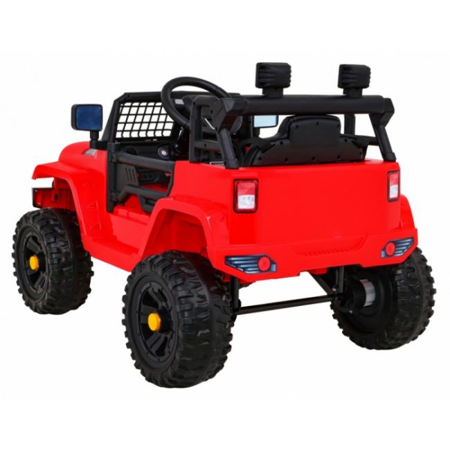 Masinuta electrica cu telecomanda jeep dark night, roti eva, scaun tapitat, 100x67x59 cm, putere 70w - rosu edeedipa.bdm0922.cr