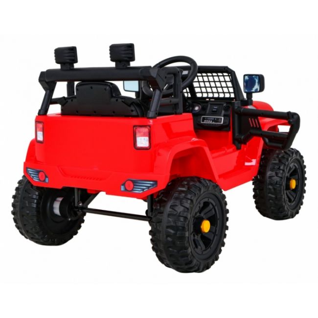 Masinuta electrica cu telecomanda jeep dark night, roti eva, scaun tapitat, 100x67x59 cm, putere 70w - rosu edeedipa.bdm0922.cr