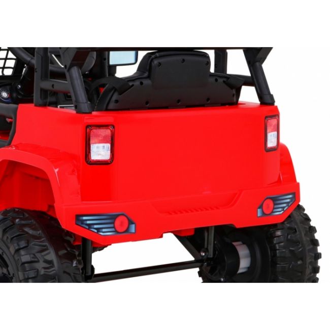 Masinuta electrica cu telecomanda jeep dark night, roti eva, scaun tapitat, 100x67x59 cm, putere 70w - rosu edeedipa.bdm0922.cr