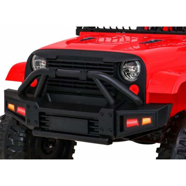Masinuta electrica cu telecomanda jeep dark night, roti eva, scaun tapitat, 100x67x59 cm, putere 70w - rosu edeedipa.bdm0922.cr