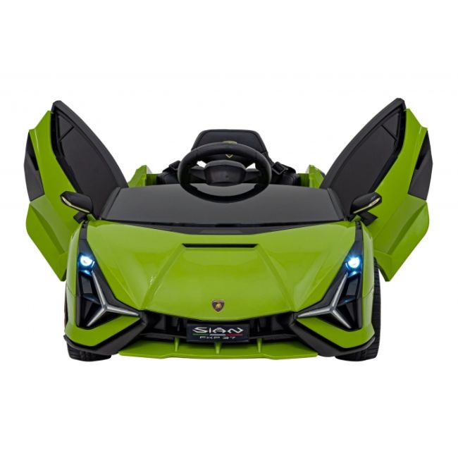 Masinuta electrica cu telecomanda lamborghini sian, roti eva, scaun tapitat, 108x62x38 cm, putere 106w - verde edeedipa.qls-6388.zie