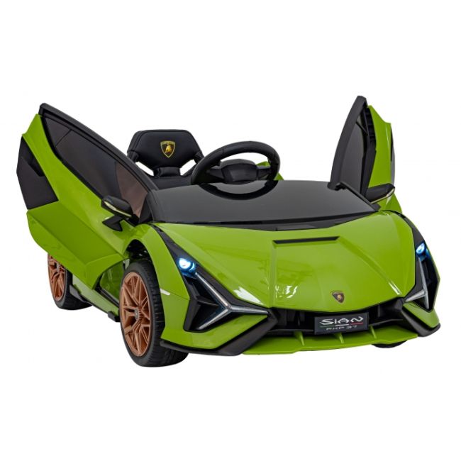 Masinuta electrica cu telecomanda lamborghini sian, roti eva, scaun tapitat, 108x62x38 cm, putere 106w - verde edeedipa.qls-6388.zie