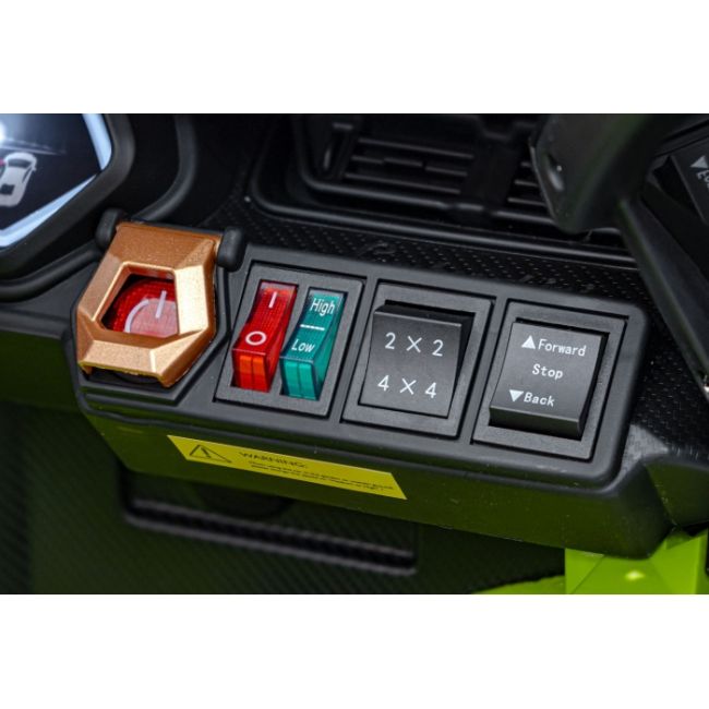 Masinuta electrica cu telecomanda lamborghini sian, roti eva, scaun tapitat, 108x62x38 cm, putere 106w - verde edeedipa.qls-6388.zie