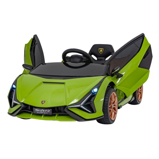 Masinuta electrica cu telecomanda lamborghini sian, roti eva, scaun tapitat, 108x62x38 cm, putere 106w - verde edeedipa.qls-6388.zie