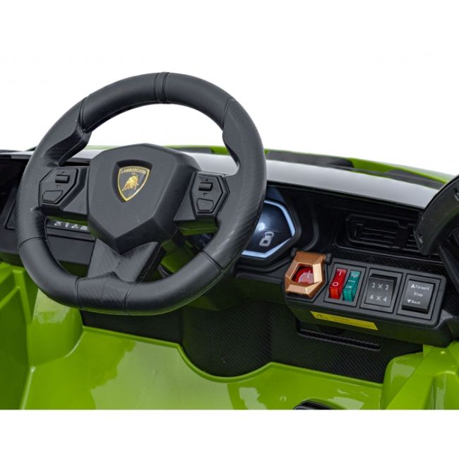 Masinuta electrica cu telecomanda lamborghini sian, roti eva, scaun tapitat, 108x62x38 cm, putere 106w - verde edeedipa.qls-6388.zie