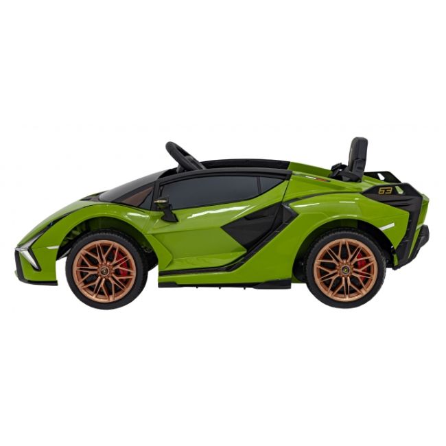 Masinuta electrica cu telecomanda lamborghini sian, roti eva, scaun tapitat, 108x62x38 cm, putere 106w - verde edeedipa.qls-6388.zie