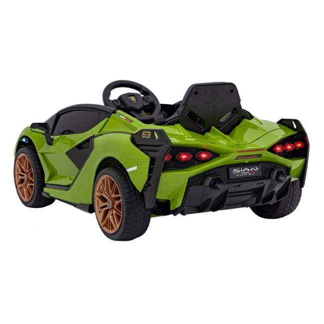 Masinuta electrica cu telecomanda lamborghini sian, roti eva, scaun tapitat, 108x62x38 cm, putere 106w - verde edeedipa.qls-6388.zie