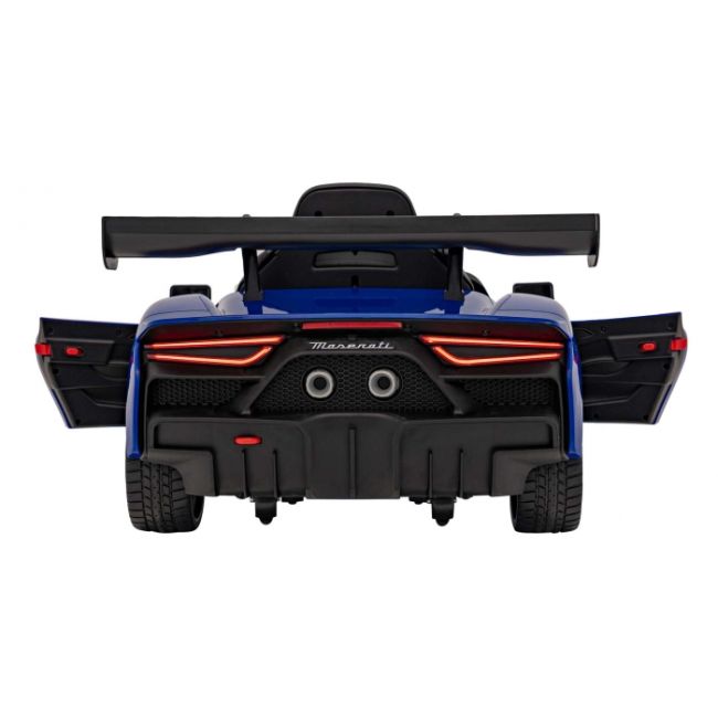 Masinuta electrica cu telecomanda maserati mc20 gt2, roti eva, scaun tapitat, 115x61x46 cm, putere 110w - albastru edeedipa.qls-8601.nie