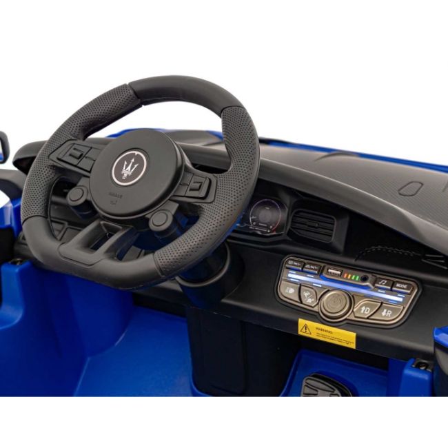 Masinuta electrica cu telecomanda maserati mc20 gt2, roti eva, scaun tapitat, 115x61x46 cm, putere 110w - albastru edeedipa.qls-8601.nie