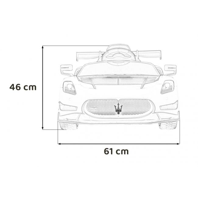 Masinuta electrica cu telecomanda maserati mc20 gt2, roti eva, scaun tapitat, 115x61x46 cm, putere 110w - albastru edeedipa.qls-8601.nie