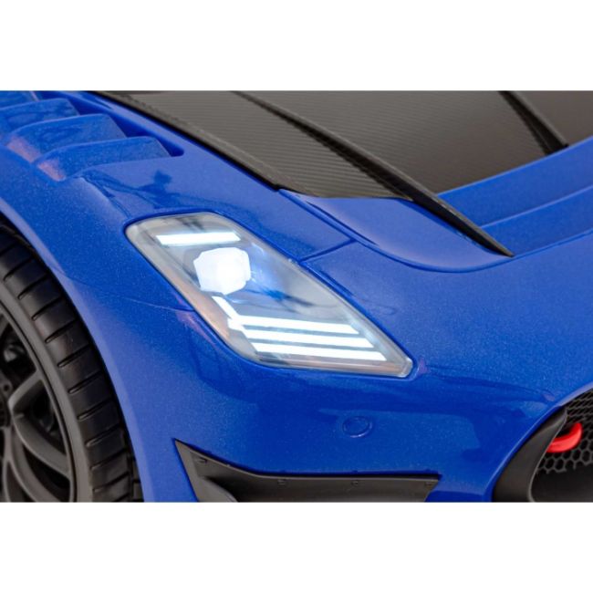 Masinuta electrica cu telecomanda maserati mc20 gt2, roti eva, scaun tapitat, 115x61x46 cm, putere 110w - albastru edeedipa.qls-8601.nie
