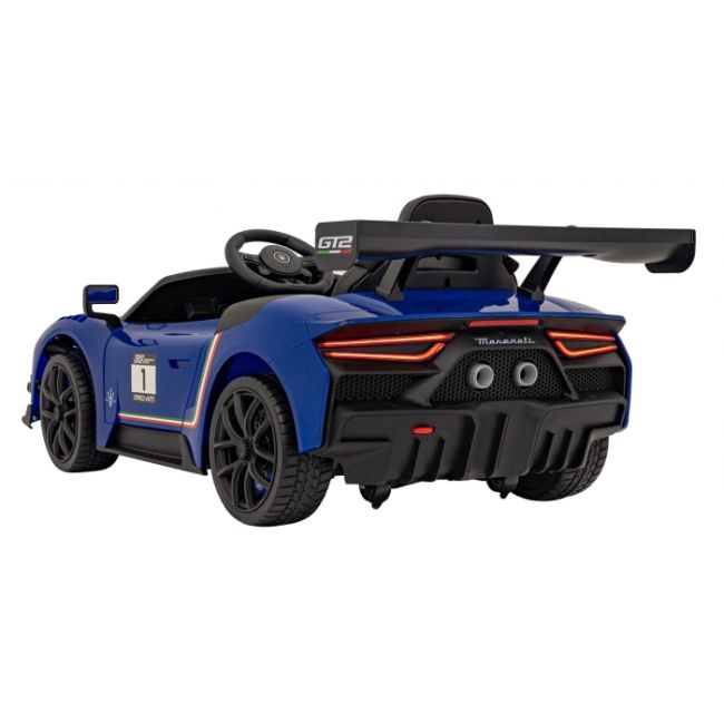 Masinuta electrica cu telecomanda maserati mc20 gt2, roti eva, scaun tapitat, 115x61x46 cm, putere 110w - albastru edeedipa.qls-8601.nie
