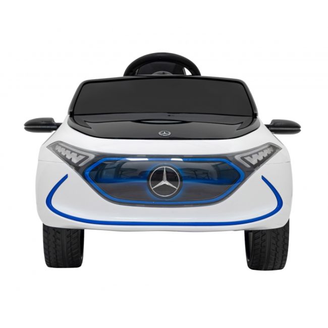 Masinuta electrica cu telecomanda mercedes benz amg eqa, roti eva, scaun tapitat, 101x69x53 cm, putere 70w - alb edeedipa.qy2288.bia