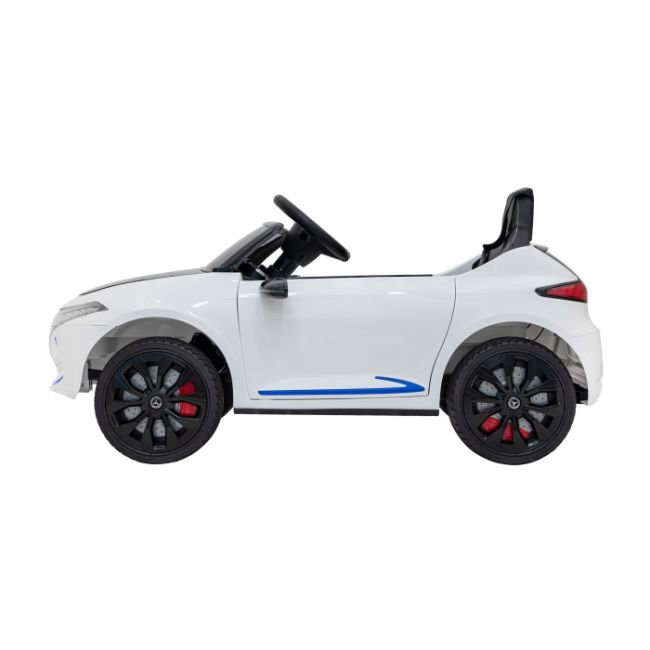 Masinuta electrica cu telecomanda mercedes benz amg eqa, roti eva, scaun tapitat, 101x69x53 cm, putere 70w - alb edeedipa.qy2288.bia