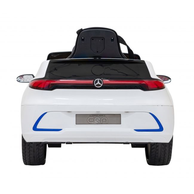 Masinuta electrica cu telecomanda mercedes benz amg eqa, roti eva, scaun tapitat, 101x69x53 cm, putere 70w - alb edeedipa.qy2288.bia