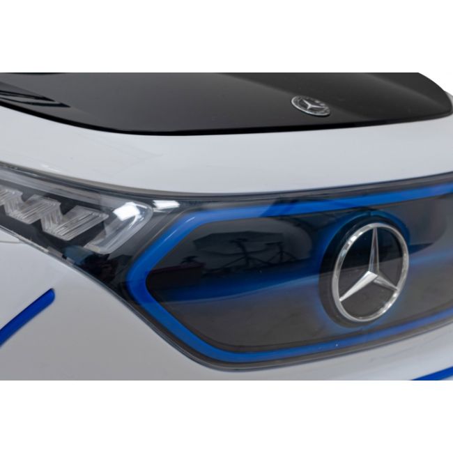 Masinuta electrica cu telecomanda mercedes benz amg eqa, roti eva, scaun tapitat, 101x69x53 cm, putere 70w - alb edeedipa.qy2288.bia