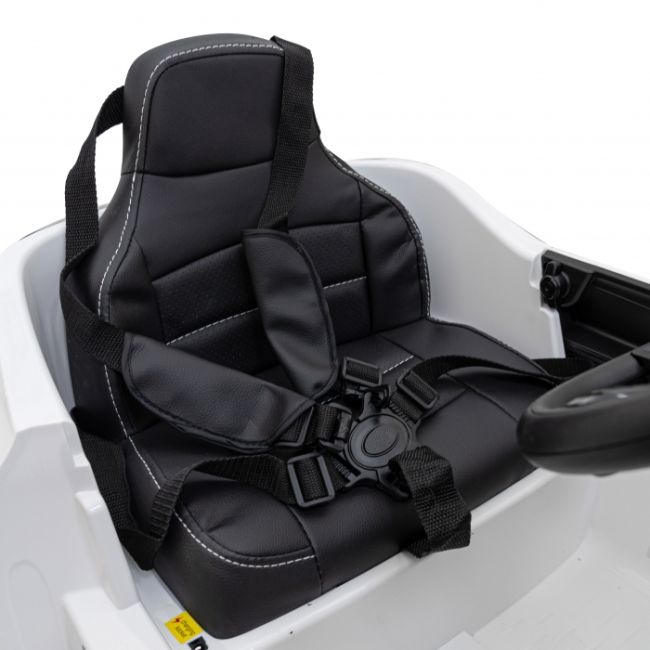 Masinuta electrica cu telecomanda mercedes benz amg eqa, roti eva, scaun tapitat, 101x69x53 cm, putere 70w - alb edeedipa.qy2288.bia
