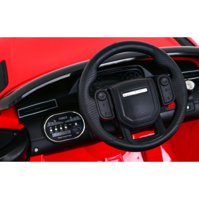 Masinuta electrica cu telecomanda range rover velar, roti eva, scaun tapitat, 107x64x49 cm, putere 70w - rosu edeedipa.qy2088.cr