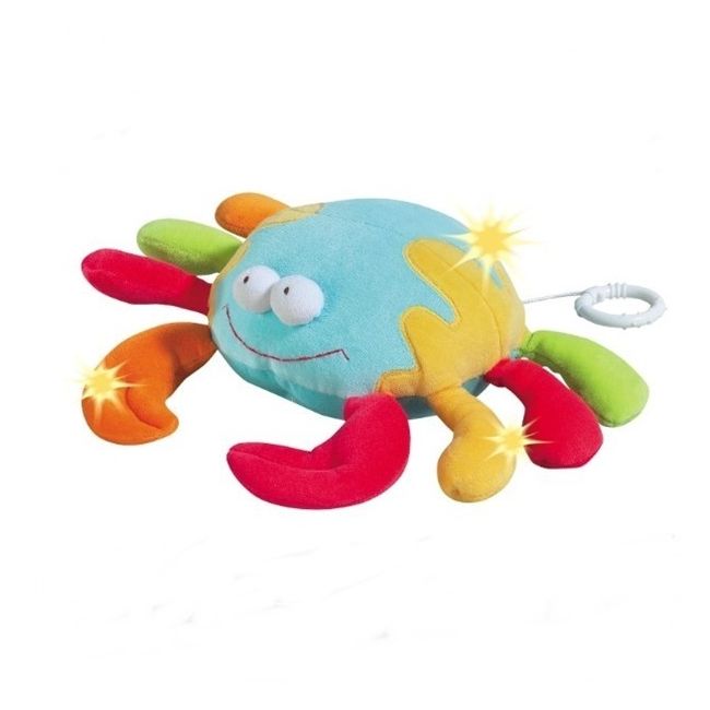 Jucarie muzicala Crab - Brevi Soft Toys BEEBV168129