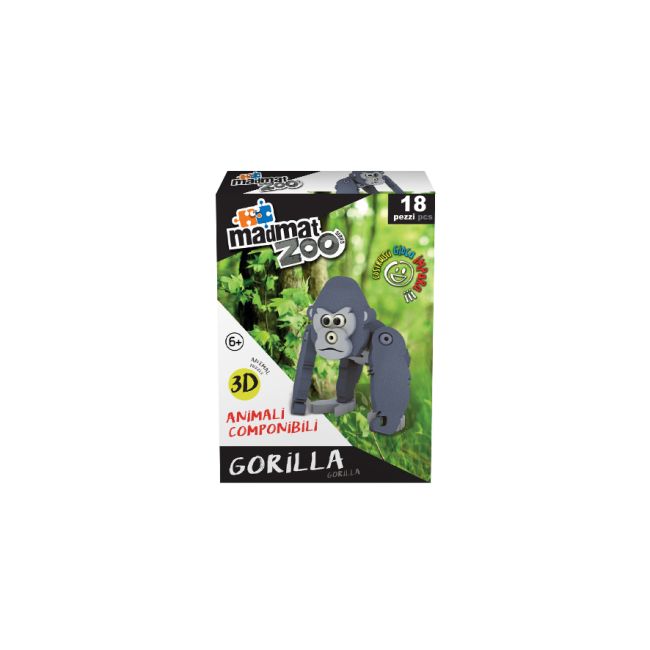 Madmat Zoo Puzzle 3D Gorilla Mic - Mandelli BEEMD705000306