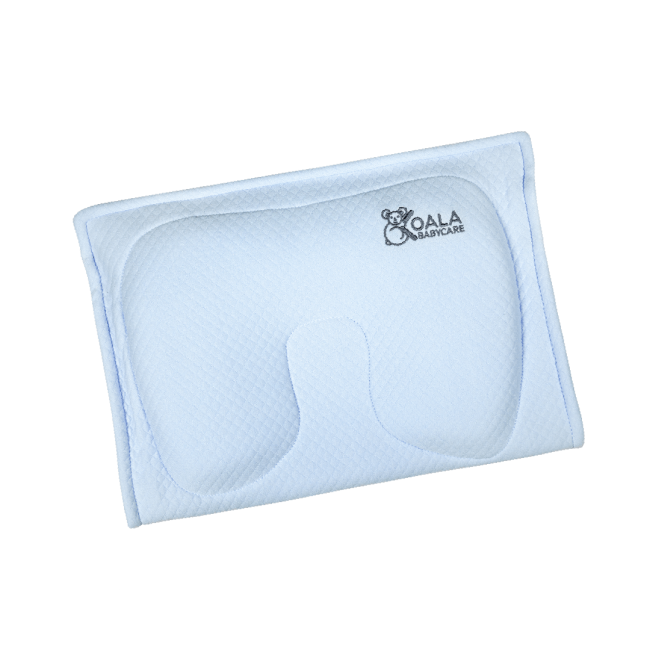 Perna alaptare anti plagiocefalie, cu spuma memory, 2 huse detasabile, certificata in Germania, Koala Perfect Head Breastfeeding Blue LVTK8051938140070