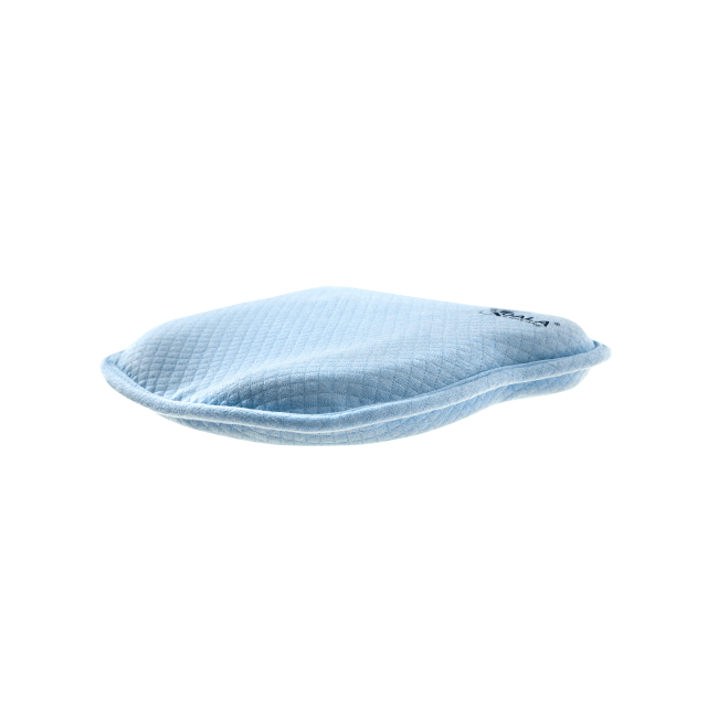 Perna bebelusi anti plagiocefalie 0-12 luni, forma ergonomica cu spuma memory, 2 huse detasabile, certificata in Germania, Koala Perfect Head Blue LVTK8051938140018