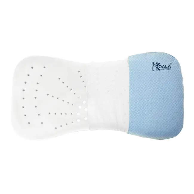 Perna bebelusi anti plagiocefalie 0-36 luni, forma ergonomica cu spuma memory, 2 huse detasabile, certificata in germania, koala perfect head maxi blue lvtk8051938140049